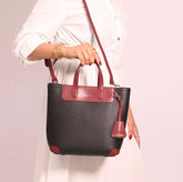 Black & Maroon Tote Bag